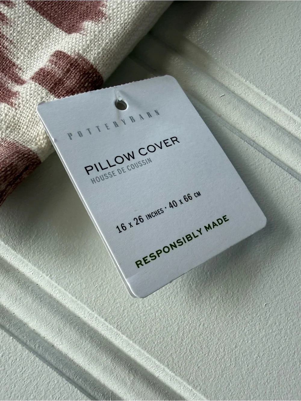 Pottery Barn Vega Ikat Ava Linen Cotton Lumbar Pillow Cover 16